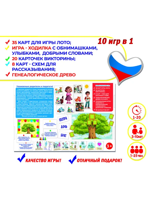 Настольная развивающая игра "Мы семья", Сохраняем традиции, вариант, фото 2