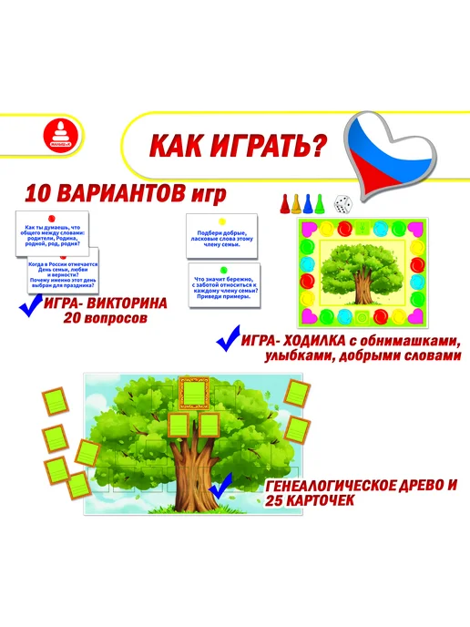 Настольная развивающая игра "Мы семья", Сохраняем традиции, вариант, фото 4