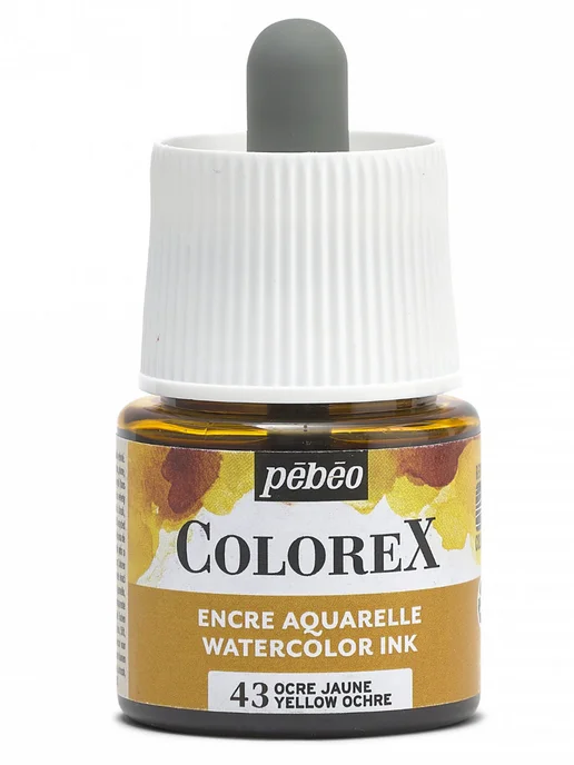 Pebeo Colorex акварельные чернила художественные 417043, черный, фото 4