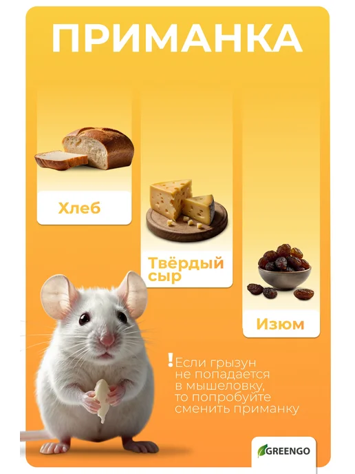 ProMarket2 Крысоловка, 6.5х12 см, деревянная 2шт, 8x17 см, 2 шт, фото 4