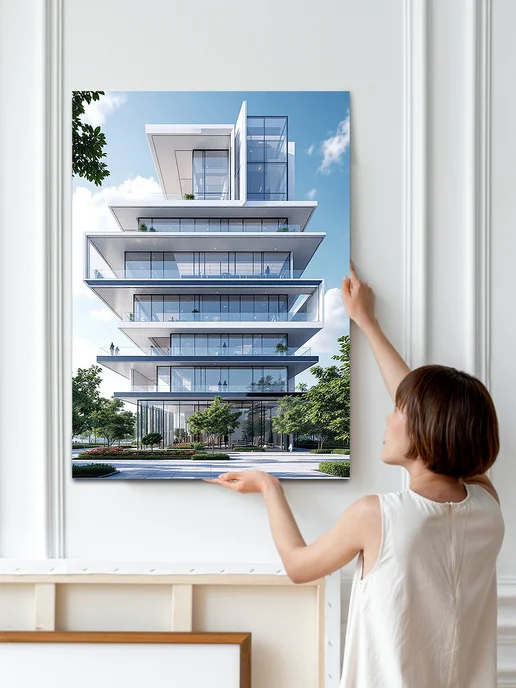karttina Картина "Современная архитектура", на стену 50х70см 1шт, 1 шт, фото 4