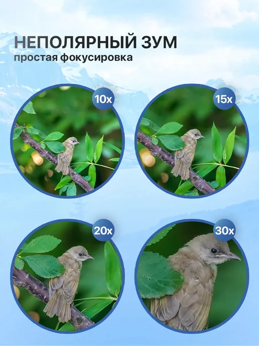 Монокуляр мощный профессиональный для охоты и туризма, черный, фото 6