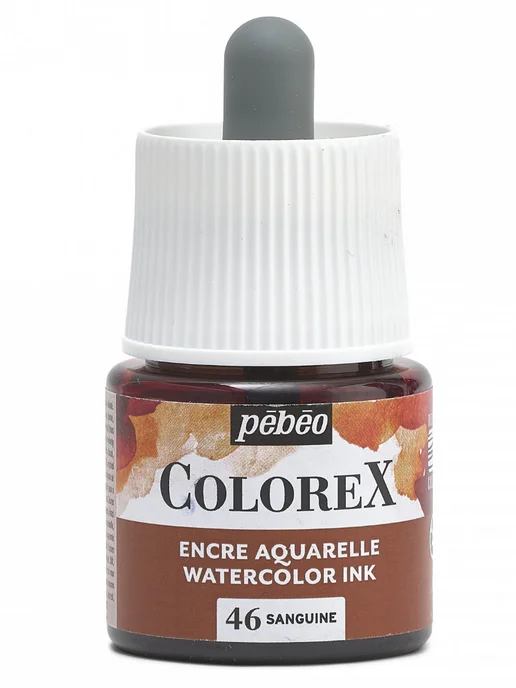 Pebeo Colorex акварельные чернила художественные 417046, черный, фото 4