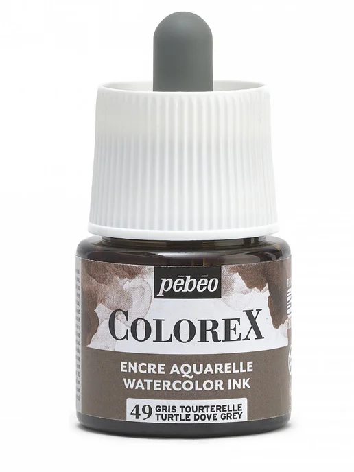Pebeo Colorex акварельные чернила художественные 417049, черный, фото 4