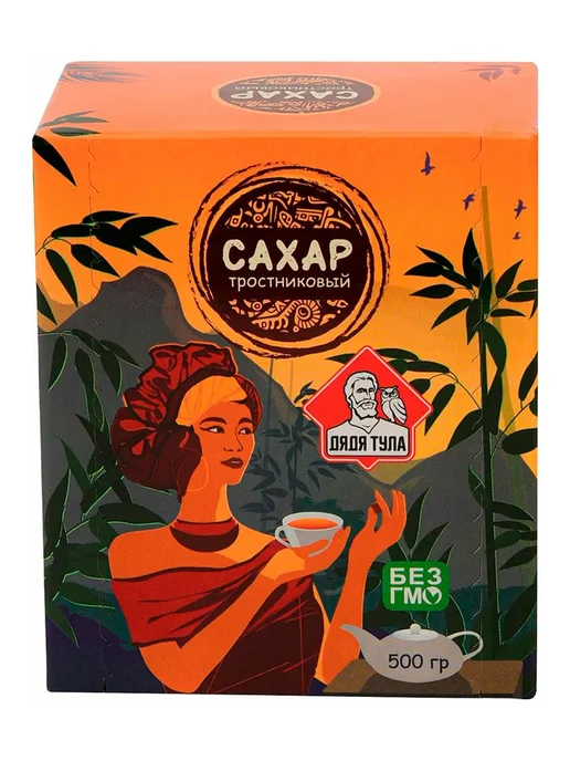 ДЯДЯ ТУЛА 1шт. Сахар кусковой тростниковый, 500 г, 1 шт, 500 г, фото 2