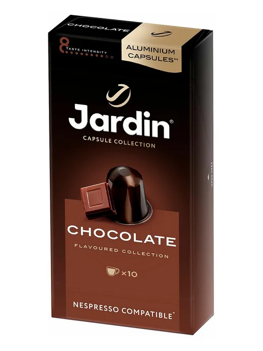 1шт. Капсулы кофе JARDIN Шоколад для Nespresso, 10 шт, 1 шт, 10 шт, фото 2