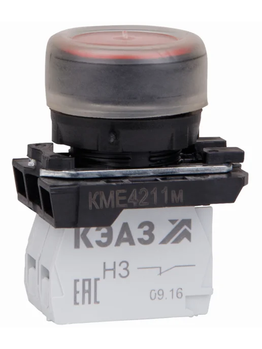 КЭАЗ Кнопка управления КМЕ4211м-красный-1но+1нз 248244, красный