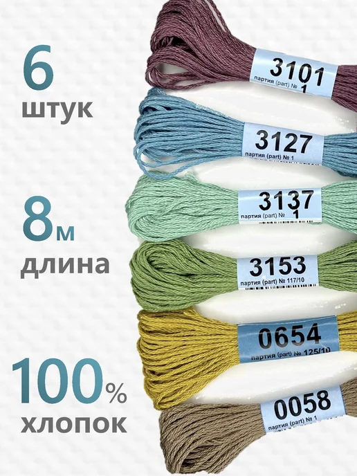 GAMMA Мулине Гамма набор №4, голубой, фото 2