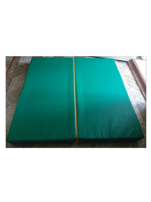 Sportlim Мат гимнастический 100х100х9 Зелено-желтый, 100x100x9, фото 3