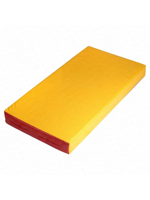 Sportlim Мат 100*50*10 см, винилискожа, цвет красный жёлтый, 100x50, фото 3