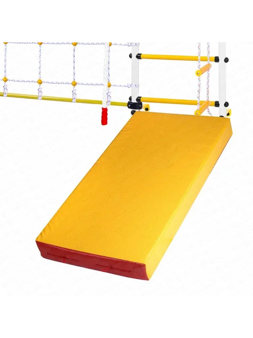 Sportlim Мат 100*50*10 см, винилискожа, цвет красный жёлтый, 100x50, фото 6