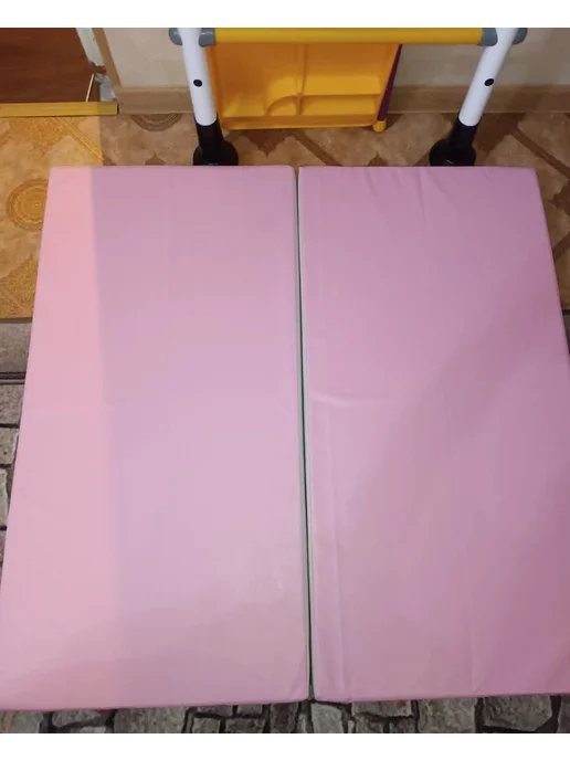 Sportlim Мат гимнастический 100х100х9 Серо-розовый, 100x100x9
