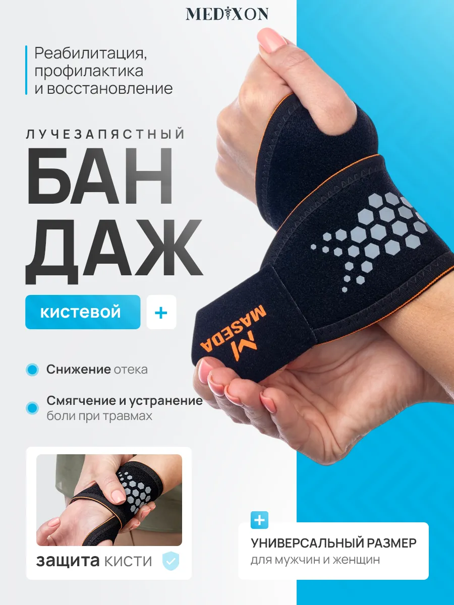 Бандаж на лучезапястный сустав, ортез, ортопедический
