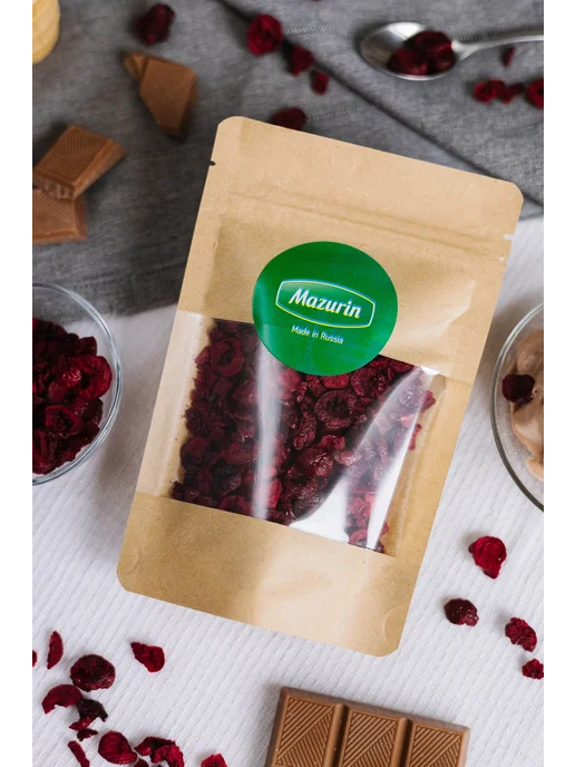 Mazurin Fruits & Berries Вишня сублимационной сушки, слайс, 30 г, 30 г, фото 3
