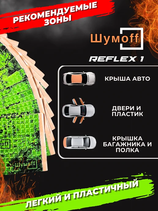 Шумофф Шумоff reflex 1 Шумоизоляция для автомобиля, 1, фото 2