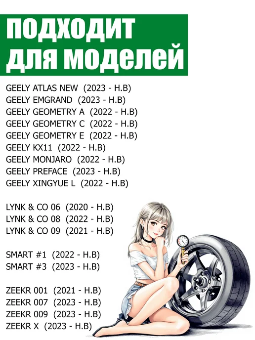 GEELY Датчики давления в шинах 4 шт 8889081697 Monjaro, 4 шт, фото 2