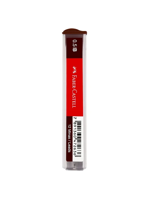 Faber-Castell Набор 12 шт-Грифели для механических карандашей 0,5 мм B, 12 шт, фото 2