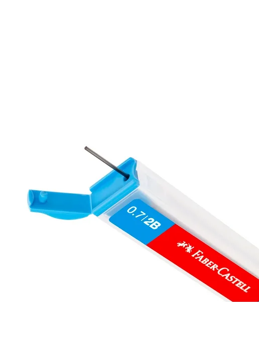 Faber-Castell Набор 12 шт-Грифели для механических карандашей 0,7 мм, 2B, 12 шт, фото 3