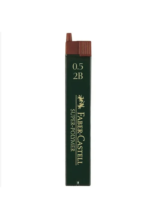 Faber-Castell Набор 12 шт-Грифели для механических карандашей 0,5 мм 2В, 12 шт, фото 2