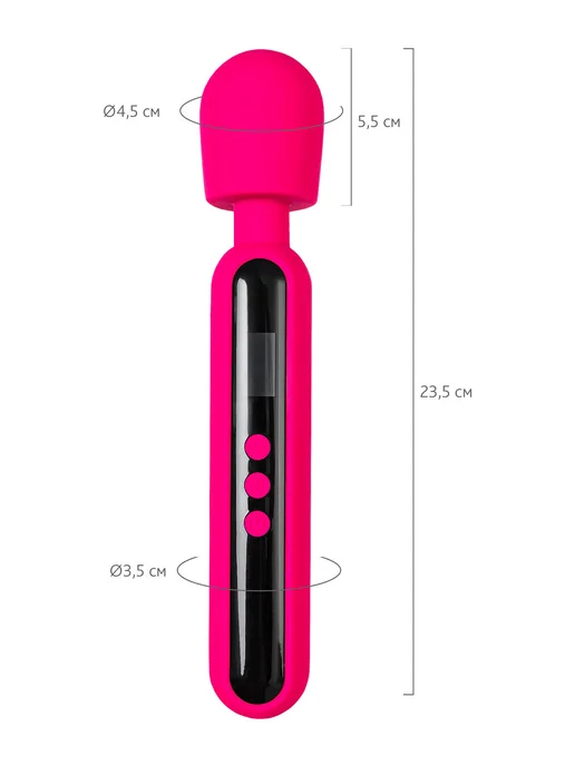 ToyFa eroTEQ Mashr — вандовый вибратор с LCD экраном, розовый, фото 7