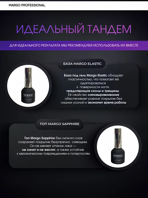 MARGO Professional База и Топ для ногтей набор, вариант, фото 2