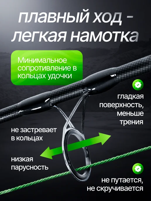 REYTFISH Плетенка для рыбалки 500 метров 0.23мм, 500 м, фото 5