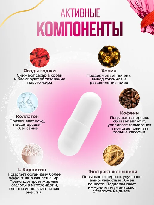 Артдетокс Капсулы для похудения ART DETOX жиросжигатель l-карнитин, 200 мл, 30 шт, фото 5