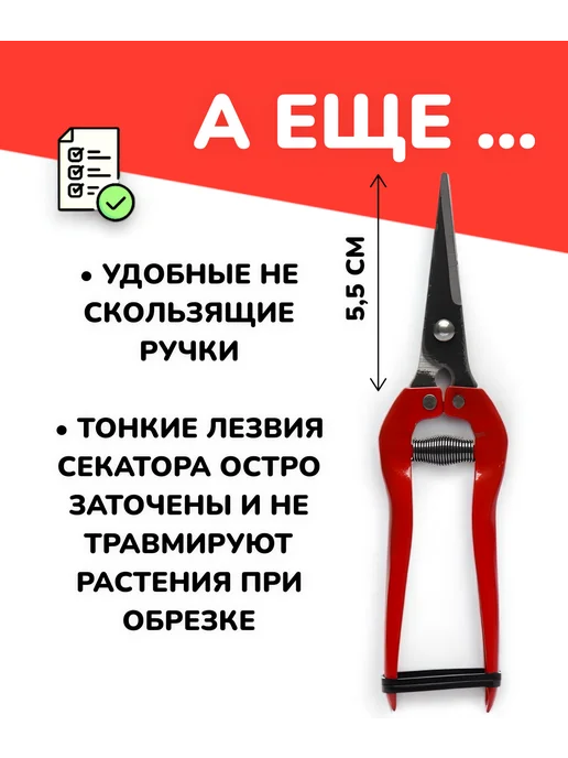 БУДЕТ! дача Садовый секатор ножницы ручной для цветов кустов 19см 1шт, 3 шт, фото 4