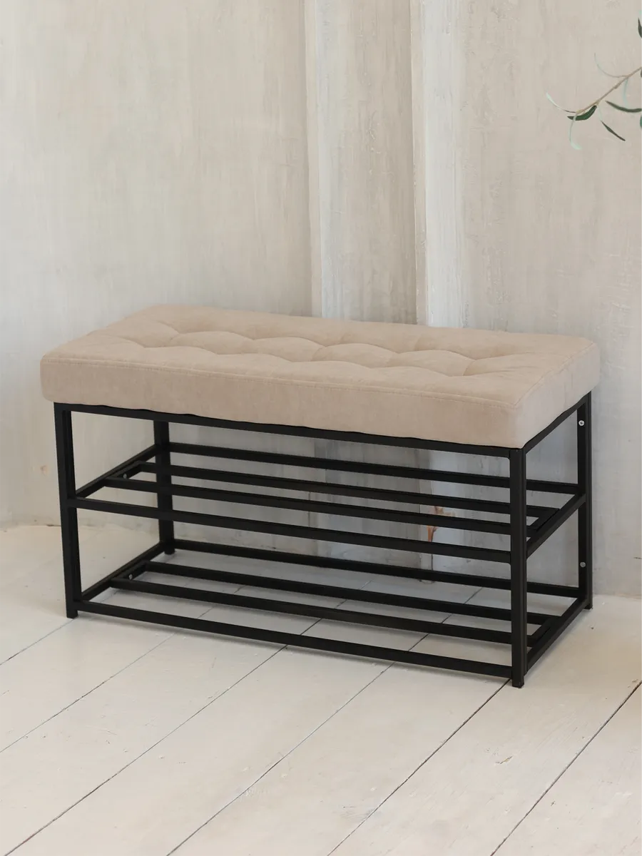 Обувница Банкетка пуфик в прихожую с мягким сидением
