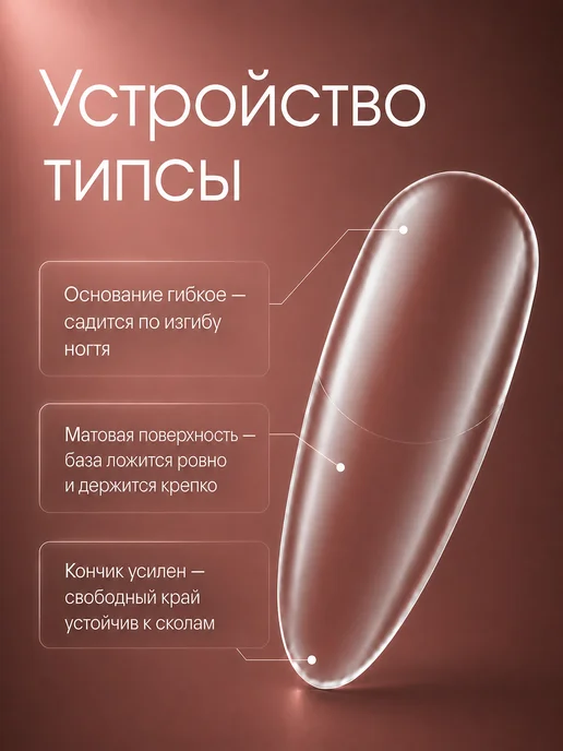Énamour Типсы гелевые для наращивания ногти 5 форм 504 шт, 504 шт, фото 4