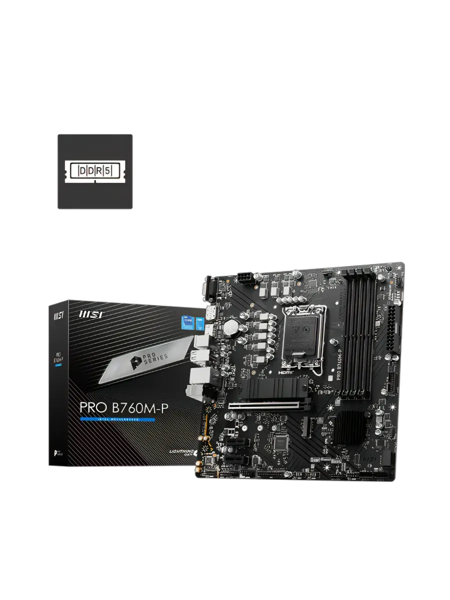 MSI Материнская плата PRO B760M-P, DDR5, LGA1700