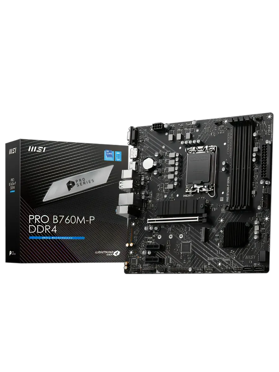 MSI Материнская плата PRO B760M-P DDR4, LGA1700
