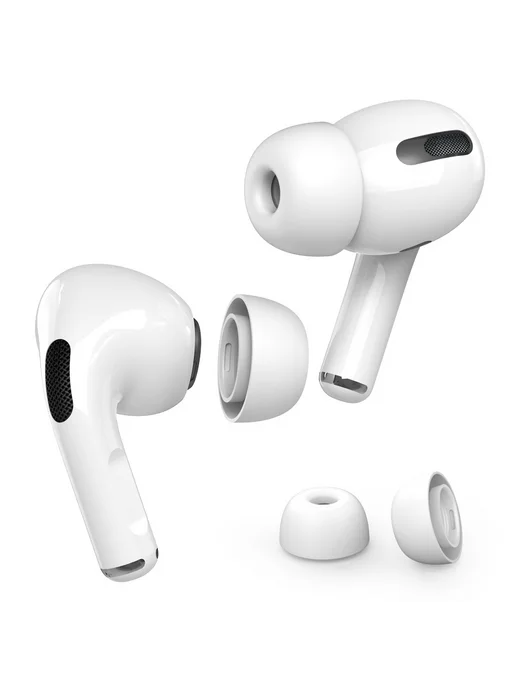 AudioDog Амбушюры для наушников AirPods Pro 1, 2 (3 размера XS, S, M), белый, фото 2
