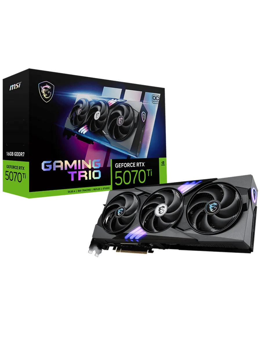 Видеокарта RTX 5070 Ti 16 ГБ RTL (RTX 5070 Ti 16G GAMING TRI