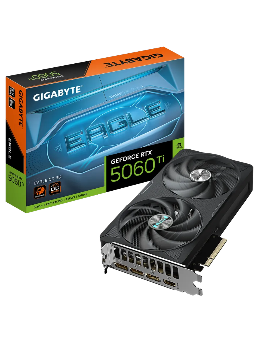 Видеокарта RTX 5060 Ti 8 ГБ RTL (GV-N506TEAGLE OC-8GD) Gigabyte 414225519 купить в интернет‑магазине Wildberries