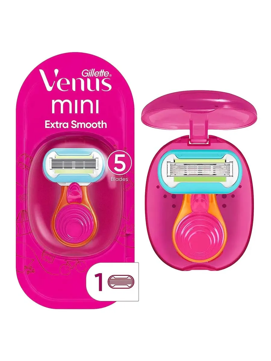 Мини-ручка подойдет для любого сменного лезвия Venus (кроме Simply...