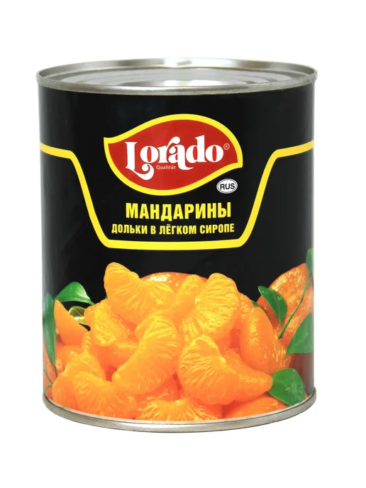 lorado Мандарины консервированные дольками в сиропе 2шт по 425мл, 850 мл, фото 4