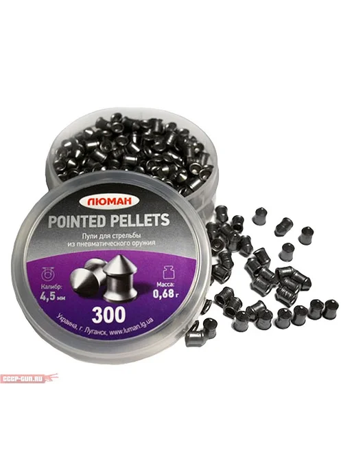 Люман Пули пневматические Pointed Pellets 300 шт, 0.68 г, 300 шт, 0,68 г, фото 8