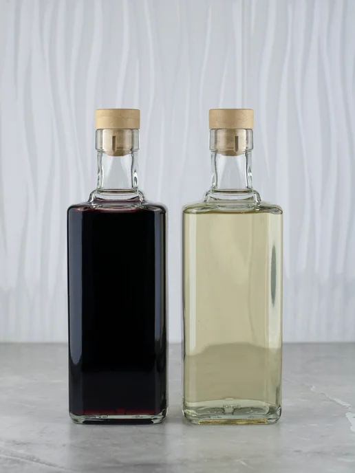 KHome Бутылка стеклянная Куб, с пробкой, 700 мл, 2 шт, 700 мл, 2 шт, фото 3