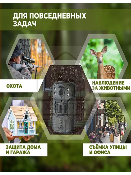 Sauber Фотоловушка с сим картой для охоты и охраны с картой 256гб, 256 ГБ, фото 2