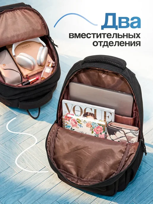 Brand Bag Рюкзак женски черный, черный, фото 5