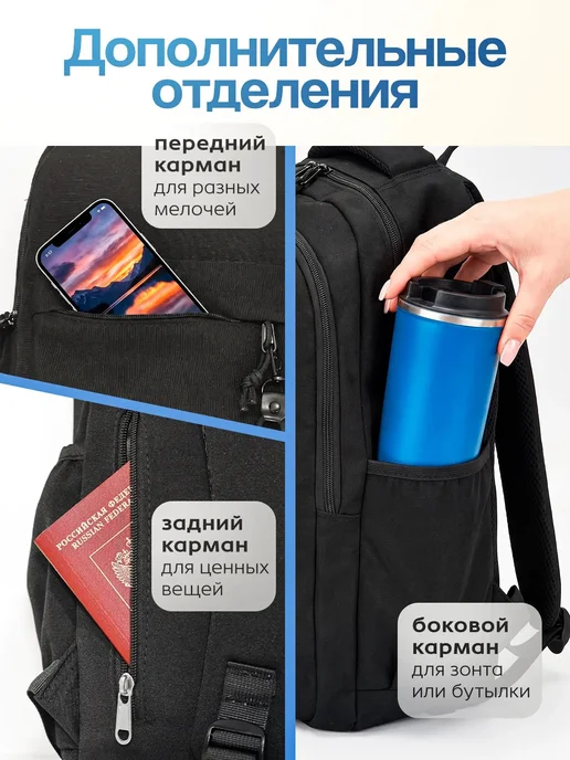 Brand Bag Рюкзак женски черный, черный, фото 8