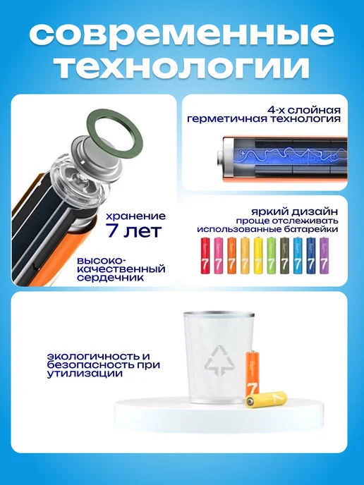 ZMI Батарейки Xiaomi мизинчиковые ААА набор 10 шт, 10 шт, фото 4