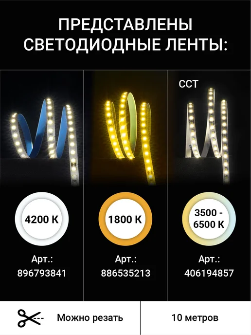 LUCKY WALL Профиль для светодиодной ленты, черный, 3 шт, фото 6