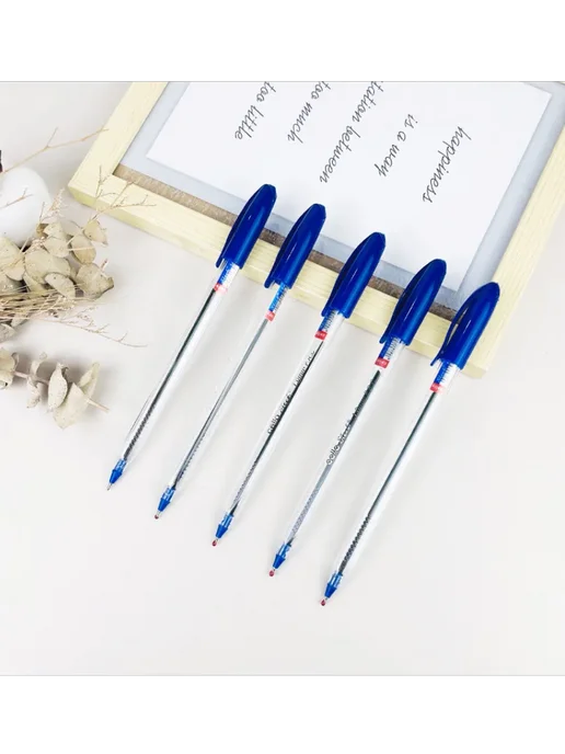 KanCity Ручка шариковая Trio синяя, 1,0 мм. BP-3592, 10 шт, 10 шт, фото 5