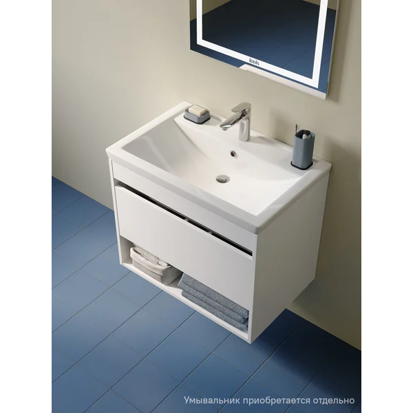 Фото товара на маркетплейсе wildberries Тумба для ванной без раковины подвесная, 70 см