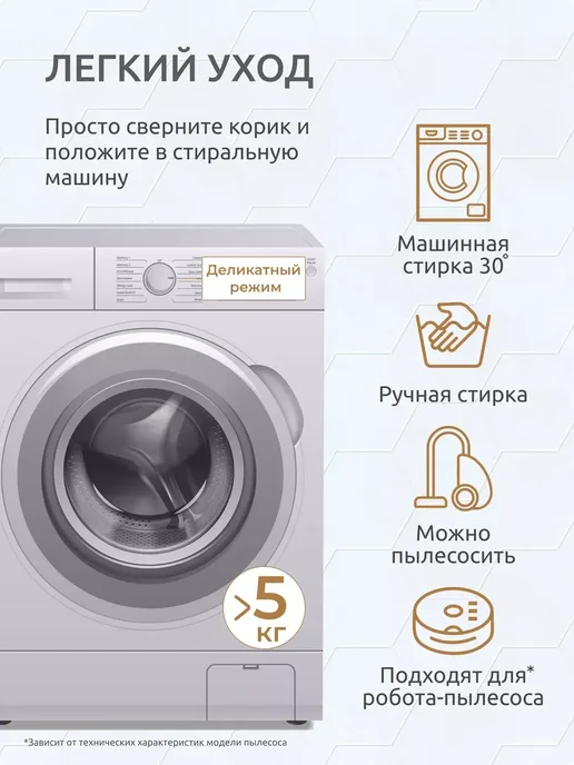 НАБИ ТРЕЙД Коврики для ванной и туалета 50*80 ( 2 )шт противоскользящие, 60x100 см, фото 7
