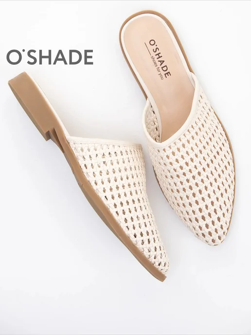 O`SHADE Мюли женские, белый, фото 2
