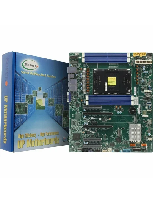Supermicro Материнская плата MBD-X13SEI-F-B LGA 4677 8хDDR V 2хM.2, зеленый, фото 5