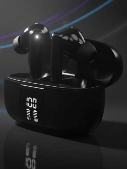 Беспроводные наушники BOZEX Clarity с AI и приложением, чёрный